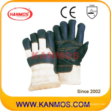 Muebles oscuros de cuero invierno guantes de trabajo de seguridad industrial (31302)